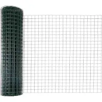 vidaXL Clôture en fil de fer soudé avec socle en béton 10 x 1 m (L x H)