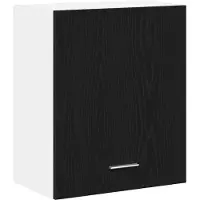 vidaXL Armoire suspendue avec étagère Riga Chêne noir 50 x 31 x 60 cm