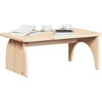 vidaXL Table basse nature 80 x 50 x 31 cm pin massif