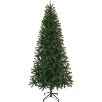 vidaXL Sapin de Noël artificiel Vert 210 cm PVC, PE et acier
