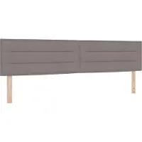 vidaXL Tête de lit taupe 200 cm en tissu