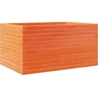 vidaXL Jardinière cire marron 90x60x45,5 cm bois de pin massif