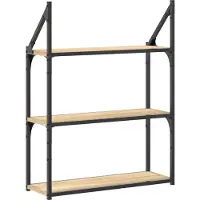 vidaXL Étagère murale 3 niveaux chêne sonoma 60x21x78,5 cm