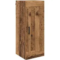 vidaXL Highboard vieux bois 34,5 x 34 x 180 cm Bois composite