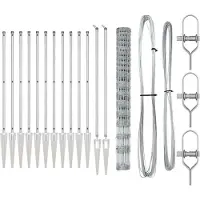 vidaXL Poteau de clôture Galvanisé 25 x 1,5 m Acier