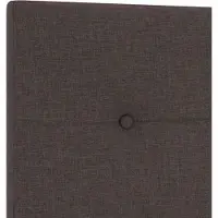 vidaXL Tête de lit LED avec bandes lumineuses LED marron foncé 144 cm tissu