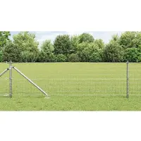 vidaXL Clôture en fil de fer soudé avec pointes, 25 x 0,8 m (L x H)