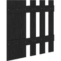 vidaXL Porte-manteau mural Montage mural Chêne Noir 100 x 10 x 100 cm