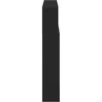 vidaXL , panneau de tête de meuble, noir, imitation chêne, matériau composite en bois
