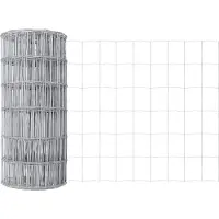 vidaXL Clôture européenne avec socle en béton, 50 x 0,6 m, acier galvanisé, couleur argent