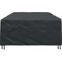 vidaXL Housse pour mobilier d'extérieur Noir 315 x 180 x 74 cm 210D