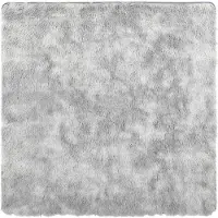 vidaXL Tapis shaggy à poils longs NAVARRA gris clair 200x200 cm