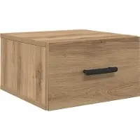 vidaXL Table de chevet, 2 pièces, 35 x 35 x 20 cm, panneau de fibres de bois, imitation chêne artisanal