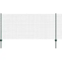 vidaXL Clôture en fil de fer soudé avec poteaux 25 x 1 m (L x H)