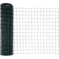 vidaXL Clôture Euro avec socle en béton, 10 x 1,2 m, en acier revêtu de PVC