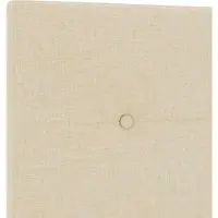 vidaXL Tête de lit réglable en hauteur avec tête de lit crème 144 cm tissu