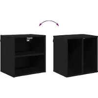 vidaXL Armoire suspendue Riga Chêne noir 40 x 29,5 x 40 cm