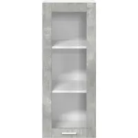 vidaXL Armoire suspendue avec porte Riga Gris béton 40 x 31 x 100 cm