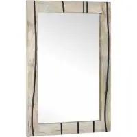 vidaXL Miroir de salle de bain , rectangulaire, blanc, 50 x 2,5 x 70 cm
