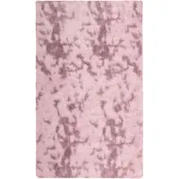 vidaXL Tapis Shaggy à poils longs NAVARRA rose poudré 60x100 cm