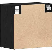 vidaXL Meuble à chaussures 2 pcs Chêne noir 52 x 30 x 50.5 cm