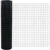 vidaXL Clôture en fil de fer soudé avec socle en béton 10 x 1 m (L x H)