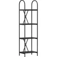 vidaXL Étagère Chêne noir 40 x 30 x 146 cm Bois d'ingénierie