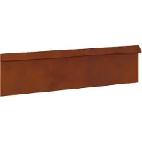 vidaXL Clôture anti-limaces 16 pcs Rouillé 100 x 3,5 x 25 cm Acier résistant aux intempéries