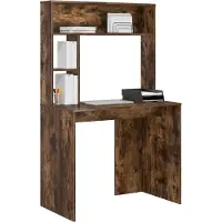 vidaXL Bureau chêne fumé 91 x 50 x 149 cm Bois composite
