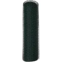 vidaXL Clôture Hexagonale Verte 0,6 x 10 m PVC