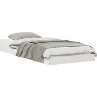 vidaXL Cadre de lit blanc 100 x 210 cm Pin massif