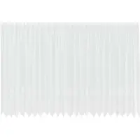 vidaXL Rideaux avec des rideaux Blanc 500x100cm Polyester
