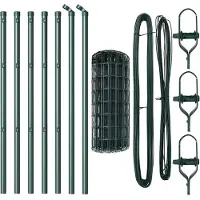 vidaXL Clôture de sécurité européenne à fixer au sol, 10 x 0,4 m, acier revêtu de PVC