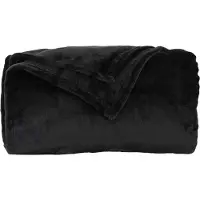 vidaXL Couvertures À Jeter 6 Pcs Noir 150 X 200 Cm Toison