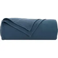 vidaXL Couvertures À Jeter 6 Pcs Bleu Marine 240 X 220 Cm Toison