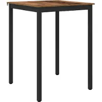 vidaXL Table d'appoint en bois composite, forme carrée