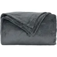 vidaXL Jeté Gris Foncé 150 X 200 Cm Toison