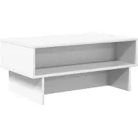 vidaXL Table basse blanche 80 x 46 x 35 cm Bois composite