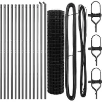 vidaXL Ground Fix Clôture en fil de fer soudé 25 x 1 m (L x H)