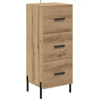 vidaXL Highboard Chêne Artisan 34,5 x 34 x 180 cm Matériau dérivé du bois