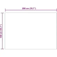 vidaXL Tapis en Peau de Mouton Synthétique Beige 140 x 200 cm