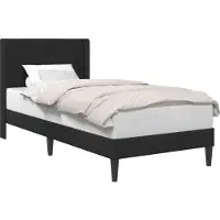 vidaXL Cadre de lit avec tête de lit Noir 90 x 200 cm Velours