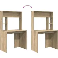 vidaXL Bureau Chêne Sonoma 91 x 50 x 149 cm Bois composite