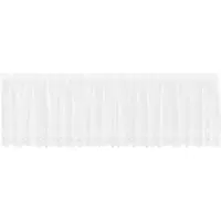 vidaXL Rideau en Dentelle avec des rideaux Blanc 80 x 500 cm Polyester