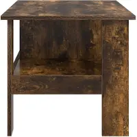 vidaXL Table basse Chêne fumé 90 x 50 x 45 cm Bois composite