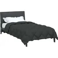 vidaXL Couette d'hiver anthracite 135 x 220 cm en microfibre