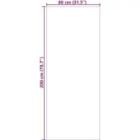 vidaXL Tapis rectangulaires SIROLO Crème 200 x 80 cm