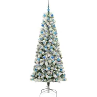 vidaXL Sapin de Noël Artificiel à Branches Articulées 210 cm PVC