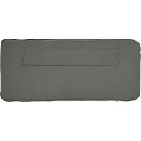 vidaXL Tête de lit rembourrée blanche et gris clair 120 cm