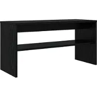 vidaXL Meuble TV noir imitation chêne 80 x 30 x 40 cm Bois composite